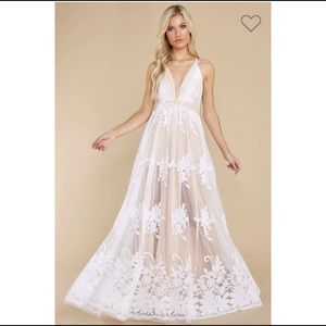 In Any Event White Maxi Dress